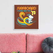 Peanuts | Snoopy Surfboard wedstrijd Canvas Afdruk (Insitu (Woonkamer))