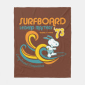 Peanuts | Snoopy Surfboard wedstrijd Fleece Deken (Voorkant)