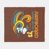 Peanuts | Snoopy Surfboard wedstrijd Fleece Deken (Voorkant (Horizontaal))