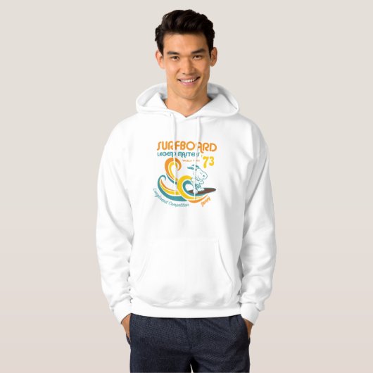 Peanuts | Snoopy Surfboard wedstrijd Hoodie (Voorkant volledig)