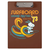 Peanuts | Snoopy Surfboard wedstrijd Klembord (Voorkant)