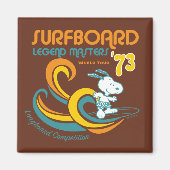 Peanuts | Snoopy Surfboard wedstrijd Magneet (Voorkant)