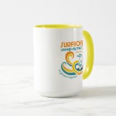 Peanuts | Snoopy Surfboard wedstrijd Mok (Voorkant rechts)