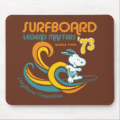 Peanuts | Snoopy Surfboard wedstrijd Muismat (Voorkant)