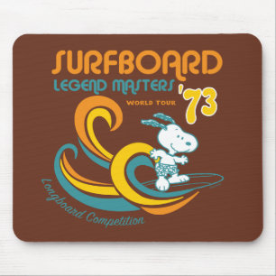 Peanuts   Snoopy Surfboard wedstrijd Muismat