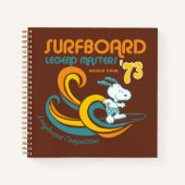 Peanuts | Snoopy Surfboard wedstrijd Notitieboek (Voorkant)