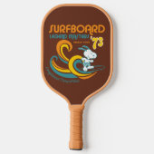 Peanuts | Snoopy Surfboard wedstrijd Pickleball Paddle (Achterkant)