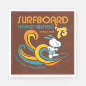Peanuts | Snoopy Surfboard wedstrijd Servet (Voorkant)