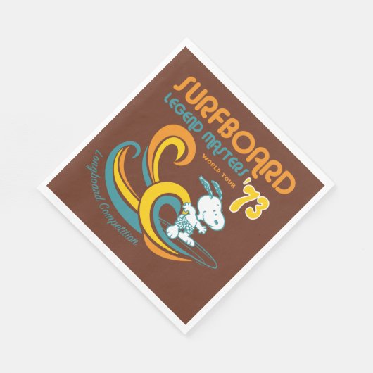 Peanuts | Snoopy Surfboard wedstrijd Servet (Hoek)