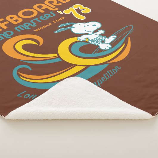 Peanuts | Snoopy Surfboard wedstrijd Sherpa Deken (3/4)