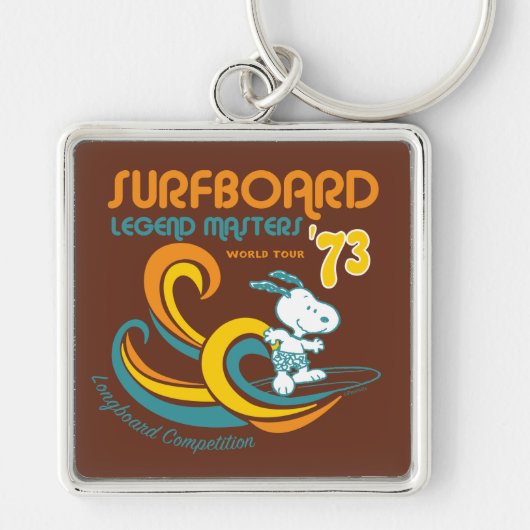 Peanuts | Snoopy Surfboard wedstrijd Sleutelhanger (Voorkant)