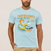 Peanuts | Snoopy Surfboard wedstrijd T-shirt (Voorkant)