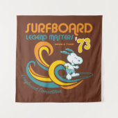 Peanuts | Snoopy Surfboard wedstrijd Wandkleed (Voorkant)