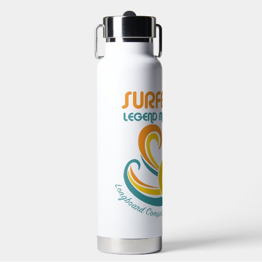 Peanuts | Snoopy Surfboard wedstrijd Waterfles (Voorkant)