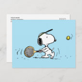 Peanuts | Snoopy tennisser Briefkaart (Voorkant / Achterkant)
