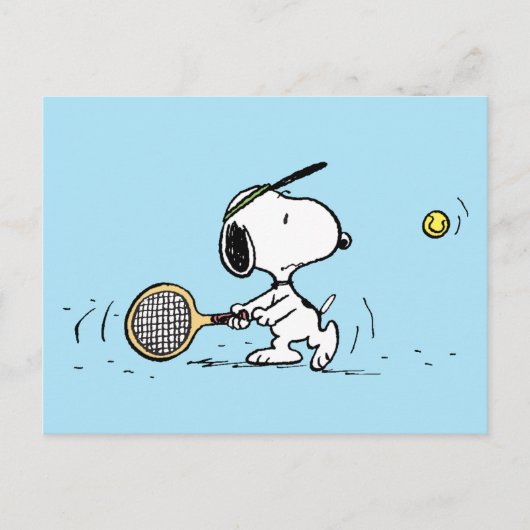 Peanuts | Snoopy tennisser Briefkaart (Voorkant)