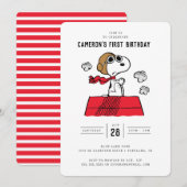 Peanuts | Snoopy the Flying Ace Verjaardag Kaart (Voorkant / Achterkant)