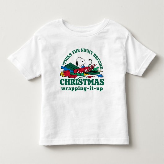 Peanuts | Snoopy 'Twas de nacht voor Kerstmis Kinder Shirts (Voorkant)