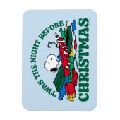 Peanuts | Snoopy 'Twas de nacht voor Kerstmis Magneet (Verticaal)