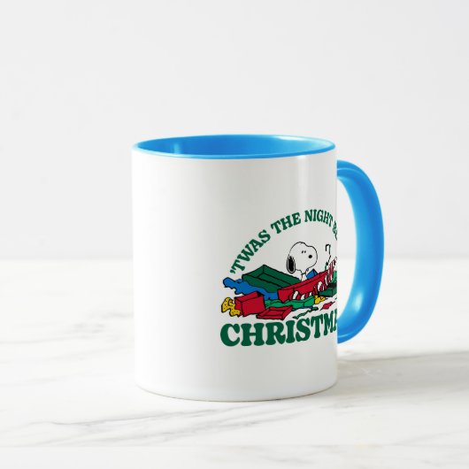 Peanuts | Snoopy 'Twas de nacht voor Kerstmis Mok (Voorkant rechts)