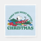 Peanuts | Snoopy 'Twas de nacht voor Kerstmis Servet (Voorkant)