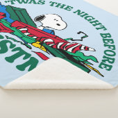 Peanuts | Snoopy 'Twas de nacht voor Kerstmis Sherpa Deken (3/4)