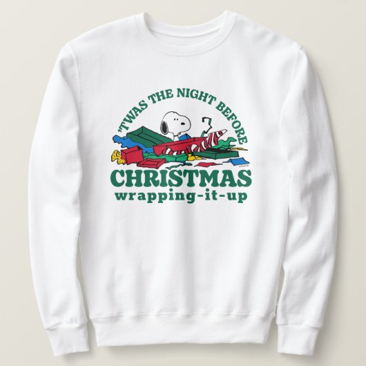 Peanuts | Snoopy 'Twas de nacht voor Kerstmis Trui (Design voorkant)