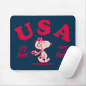 Peanuts | Snoopy USA Land of the Free Muismat (Met muis)
