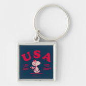 Peanuts | Snoopy USA Land of the Free Sleutelhanger (Voorkant)