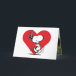 Peanuts | Snoopy Valentijnsdag Wandeling Feestdagen Kaart<br><div class="desc">Bekijk deze leuke Peanuts Valentijnsdag kaart met Snoopy. Personaliseer met je bericht en foto.</div>