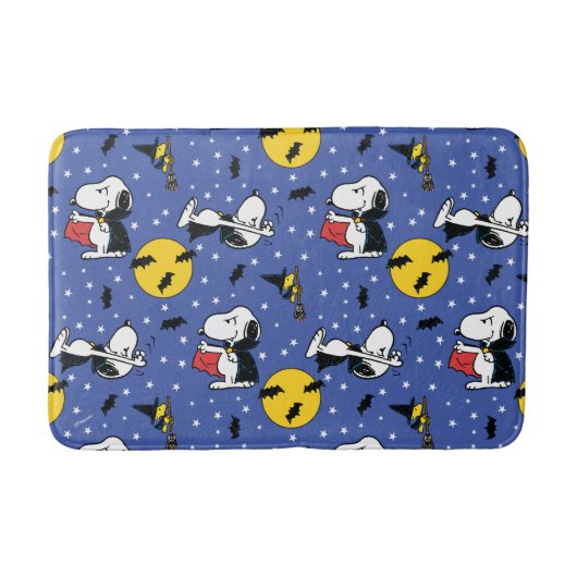 Peanuts | Snoopy Vampire Pattern Badmat (Voorkant)