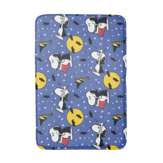 Peanuts | Snoopy Vampire Pattern Badmat (Voorkant Verticaal)