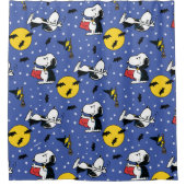 Peanuts | Snoopy Vampire Pattern Douchegordijn (Voorkant)