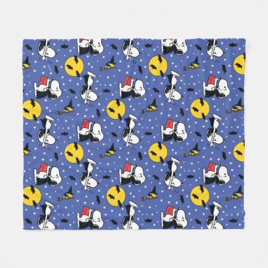 Peanuts | Snoopy Vampire Pattern Fleece Deken (Voorkant (Horizontaal))