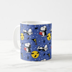 Peanuts   Snoopy Vampire Pattern Koffiemok