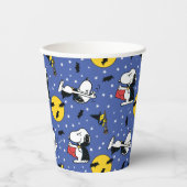 Peanuts | Snoopy Vampire Pattern Papieren Bekers (Voorkant)