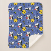Peanuts | Snoopy Vampire Pattern Sherpa Deken (Voorkant)