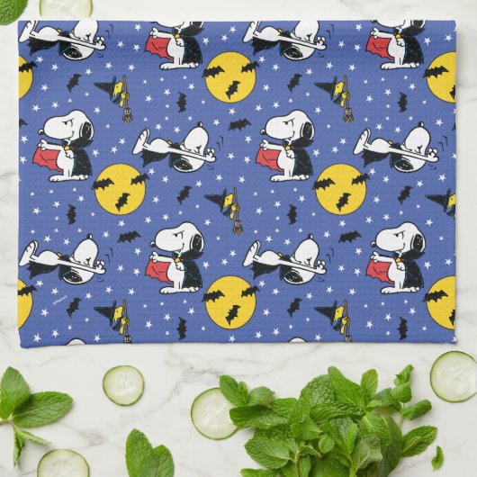 Peanuts | Snoopy Vampire Pattern Theedoek (Gevouwen)
