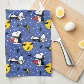 Peanuts | Snoopy Vampire Pattern Theedoek (Quarter Fold)