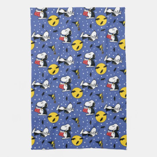 Peanuts | Snoopy Vampire Pattern Theedoek (Verticaal)