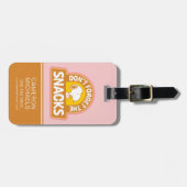 Peanuts | Snoopy Vergeet de Snacks niet Bagagelabel (Voorkant horizontaal)