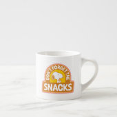 Peanuts | Snoopy Vergeet de Snacks niet Espresso Kop (Rechts)