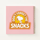 Peanuts | Snoopy Vergeet de Snacks niet Notitieboek (Achterkant)