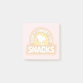 Peanuts | Snoopy Vergeet de Snacks niet Post-it® Notes (Voorkant)