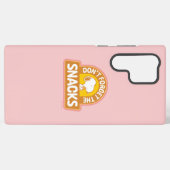 Peanuts | Snoopy Vergeet de Snacks niet Samsung Galaxy Hoesje (Achterkant horizontaal)
