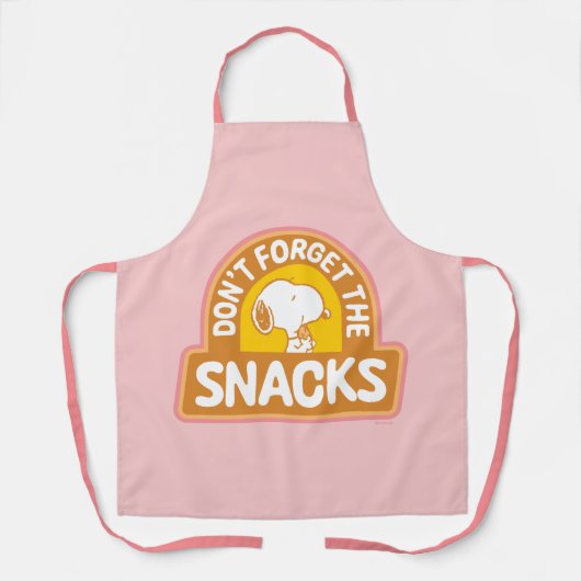 Peanuts | Snoopy Vergeet de Snacks niet Schort (Voorkant)