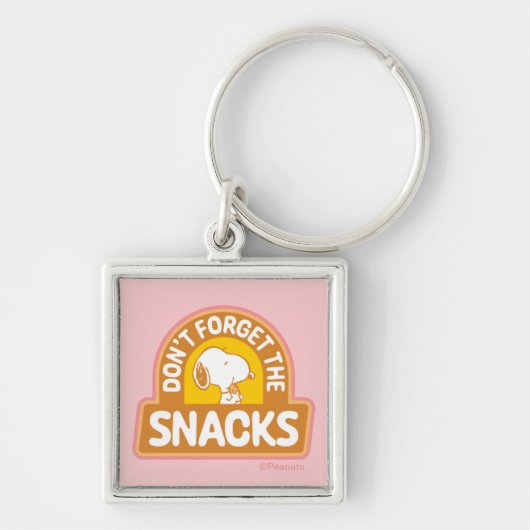 Peanuts | Snoopy Vergeet de Snacks niet Sleutelhanger (Voorkant)