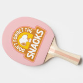 Peanuts | Snoopy Vergeet de Snacks niet Tafeltennisbatje (Zijkant)