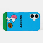 Peanuts | Snoopy Voetbal Kicker iPhone 16 Hoesje (Achterkant horizontaal)