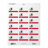 Peanuts | Snoopy voor de feestdagen cadeaubijsluit Etiket (Full Sheet)